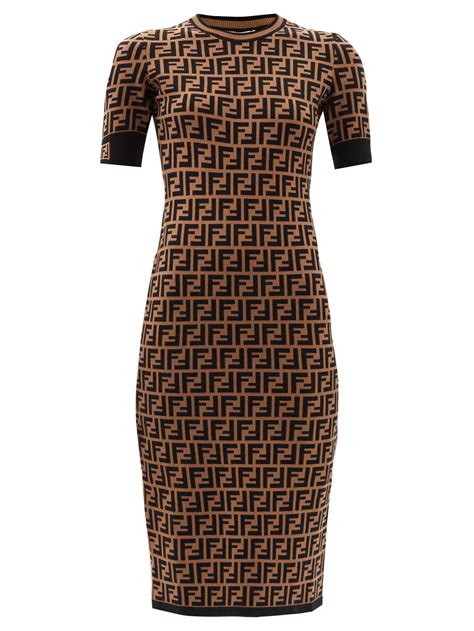 fendi vestidos|fendi sleeve oversized dress.